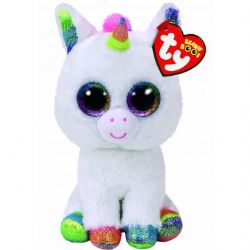 PELUCHE TY BEANIE BOOS - PIXY LICORNE BLANCHE PETIT 6